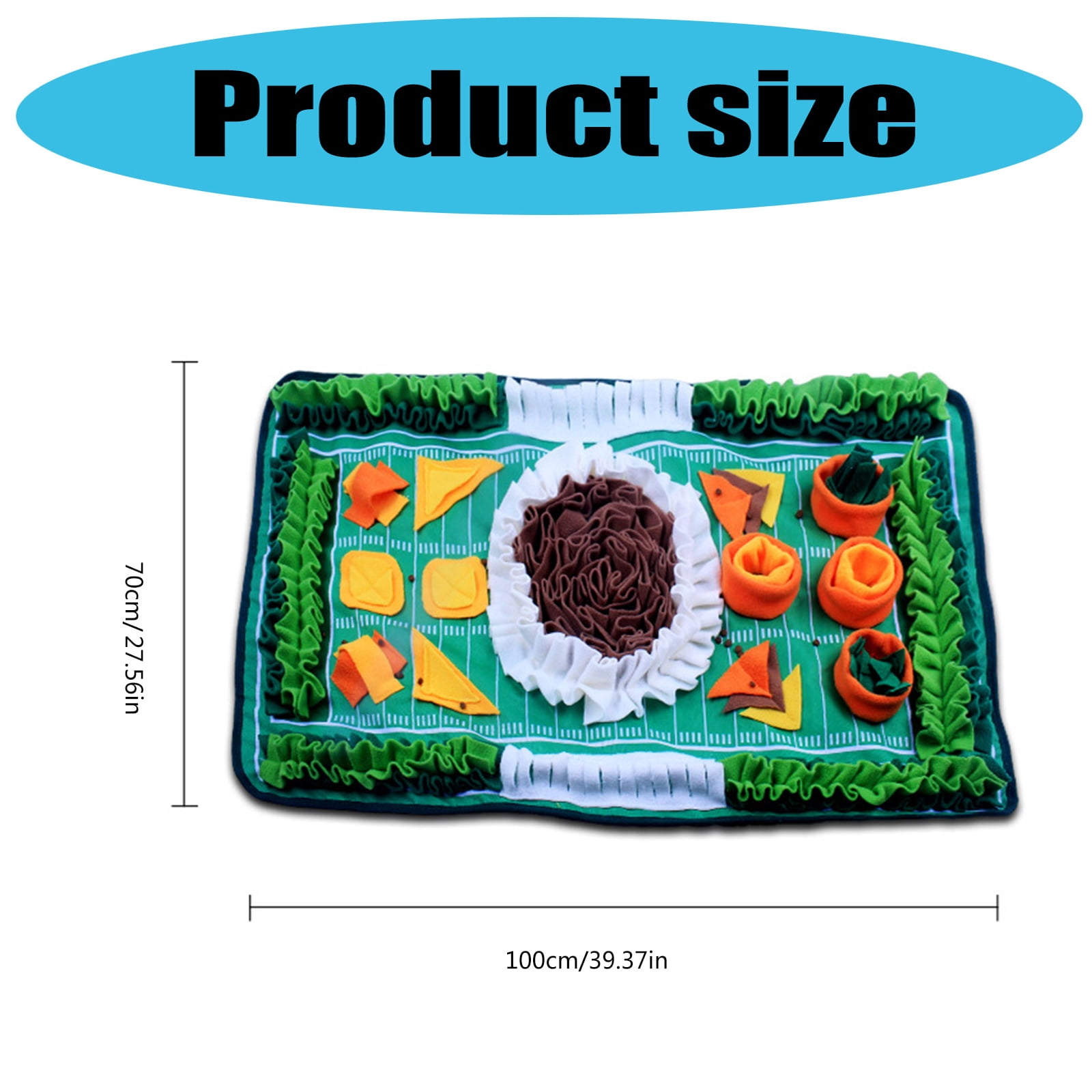 Interactively Scent Sniffing Puzzle Mats Machine Washable Enrichment Smell Mats for Dog and Cats Mental Stimulation