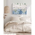 thumbnail image 3 of Eucalyptus Flowers Wall Art for Living Room,Canvas Picture Wall Decor for Bathroom Bedroom,Blue Floral Green Vintage Wood Grain Painting Artwork for Office Kitchen Hallway Dining Room Decor 24"x32", 3 of 8