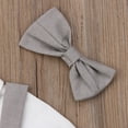 thumbnail image 4 of Newborn Baby Boys Polo Romper Tops Suspender Pants Button Gentleman Bow-Knot Outfits, 4 of 7