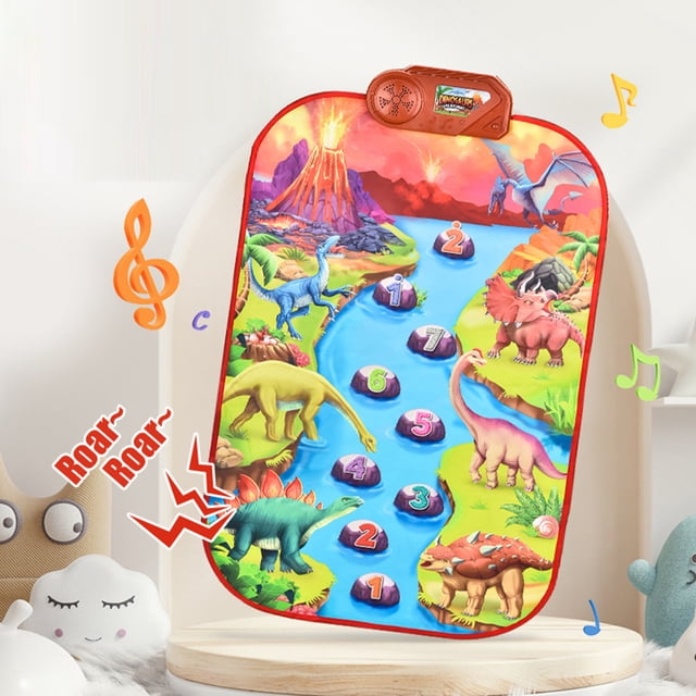 Alfombra de baile de juguete con batería manta musical juguete educativo para edades tempranas para niños y niñas