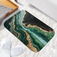 thumbnail image 6 of 1pc Marblelike Artwork Absorbent Non-Slip Bathroom Thickened Flannel Rug Decor,Soft,Quick Drying,Suitable For Indoor/outdoor Use,Bathrooms,Bedrooms,Kitchens,Terrace,Laundry Rooms,16"x24", 6 of 9