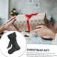 thumbnail image 5 of Adorno navideño colgante para árbol con forma de calcetines de terciopelo anudados, con detalle de cuerda, Rkxzt, 5 of 8