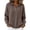 Coffee, variant on Hooded Sweaters for Women Long Raglan Sleeve Pullover Knit Sweater Fall Outfits for Women Fashion Clothing Drop Shoulder Winter Clothes with Pockets Drawstring Henley Button Casual