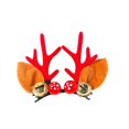 thumbnail image 2 of Tocado de astas de Navidad para niños, regalos de Año Nuevo, horquilla de decodificación roja linda, campanas, Clip de pico de pato, horquilla, diadema de bola de pelo, 2022, 2 of 4