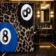 thumbnail image 2 of Erosebridal 8 Ball Shower Curtain 72Wx78L Camel Bath Curtain, Camel Leopard, 2 of 5