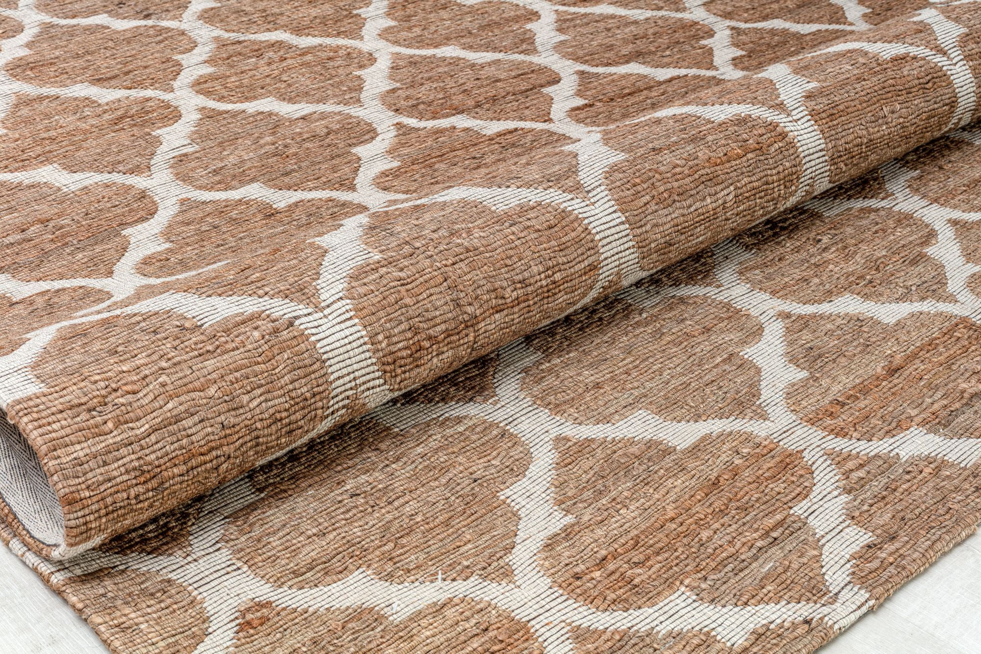 Rugs America GN25A Fancy Trellis Transitional Brown Area Rug, 8'0"x10'0"