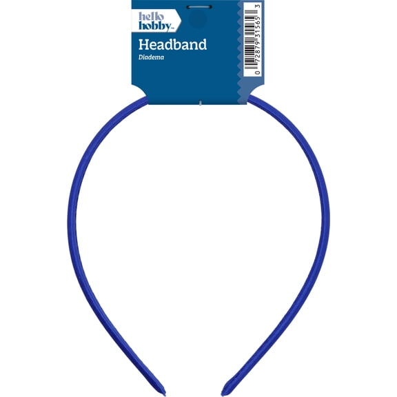 Hello Hobby Accessory Satin Headband, blue, 1 piece