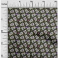 thumbnail image 2 of oneOone Velvet Dark Green Fabric Skull Fabric For Sewing Printed Craft Fabric By The Yard 58 Inch Wide, 2 of 5