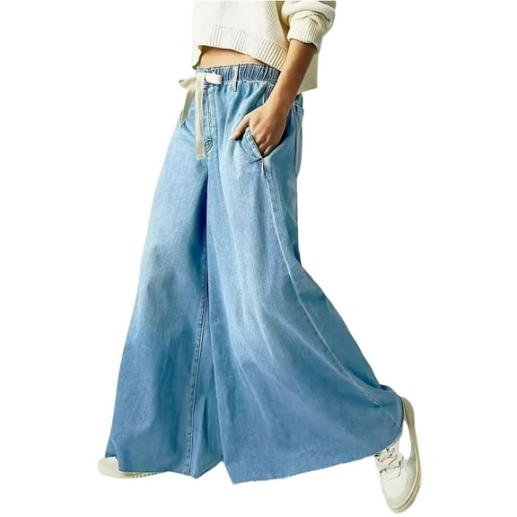 Trendy Stretchy Baggy Jean Boyfriend Jeans for Women Ankle Denim Pants with Pockets Travel Cropped Pants Cowgirl Outfits High Waisted Straight Leg Jeans Y2k Frayed Raw Hem Ripped Distressed Jean