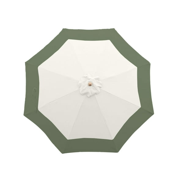 Covered Living 9ft Market Patio Umbrella 8 Rib Replacement Canopy Duet Sage Green