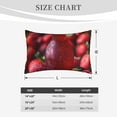 thumbnail image 4 of Sikiie Berry Infused Refreshment Print Plush Pillow Cover, Wrinkle-proof and Stain-resistant Pillow Protector without Pillow Core, Home Decoration-20"x30", 4 of 6