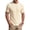 Creamy White, variant on RICHCOIN Men's Ribbed Knit Crewneck T-Shirts Short Sleeve Textured Solid Casual Tee