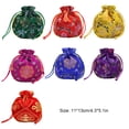 thumbnail image 3 of Ruiboury Drawstring Bag Portable Jewelry Packaging Bags Cotton Gift Jewellery Storage Pouch Christmas Wedding Favor Candy for Red Green, 3 of 6