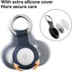 thumbnail image 5 of 4 Pack IPX8 Waterproof AirTag Keychain，with Soft Silicone Holder Case Key Ring，Lightweight, Anti-Scratch, Easy Installation, Full-Body Shockproof Air Tag Holder for Luggage,Keys, Dog Collar etc., 5 of 5