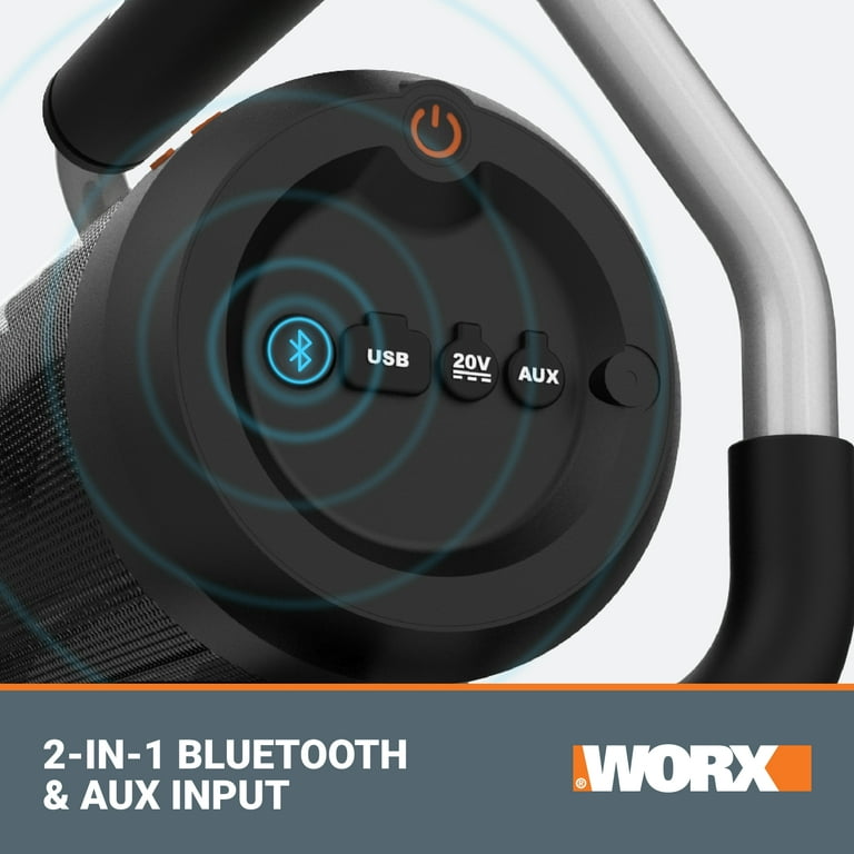 Worx WX009L 20V Cordless Bluetooth Speaker (Battery & Charger