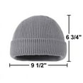 thumbnail image 2 of Toptie Winter Cuffed Beanie Knit Hats for Men & Women, Warm & Soft Toboggan Cap-Navy, 2 of 7