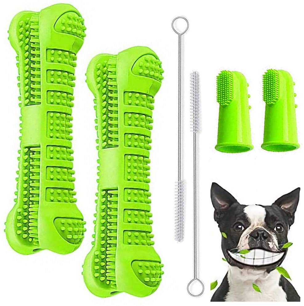 Dog Toothbrush Stick 2 Pack Dog Chew Toys for Small and Medium Breed