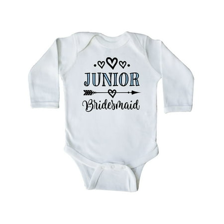 

Inktastic Junior Bridesmaid Wedding Bridal Party Gift Baby Girl Long Sleeve Bodysuit