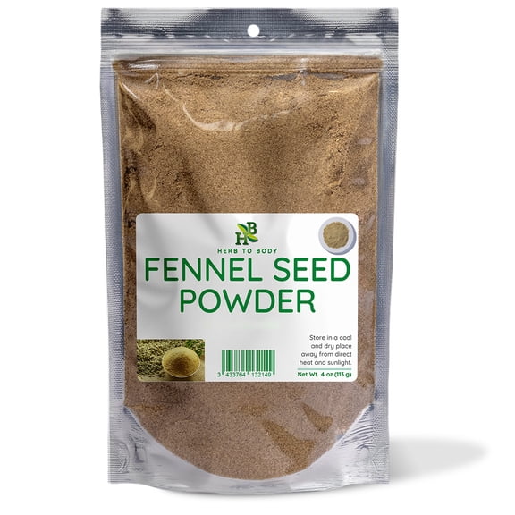 Herb To Body Fennel Seed Powder | Foeniculum Vulgare | Wildcrafted | 4oz