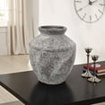 thumbnail image 6 of Accent Vase, Antique Brown Gray Ceramic, Modern Pot Shape, 16 Inch, 6 of 6