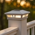 thumbnail image 6 of Classy Caps Oxford Solar Post Cap - Fits 6"x6", 5.5"x5.5", and 5"x5" Posts - White Aluminum, 6 of 10