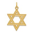 thumbnail image 1 of Pendentif en Forme d'Étoile de David Plaqué Or 24k en Argent Sterling 925, 1 of 2