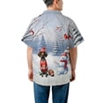 thumbnail image 5 of Hello Winter German Shorthaired Pointer Football Snowman Welcome Snowy Morning Hawaiian Shirt Breathable Summer Unisex Merch GSP Lover Dog Gift - 01012, 5 of 6