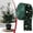 Blackish Green, variant on Clearance Christmas Velvet Ribbon with Hot Bow Print, Decorative Satin Ribbon for Xmas Tree - BG
