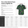 thumbnail image 6 of Lsque Dinosaur and Bone pattern Hawaiian Shirt for Men, Unisex Summer Beach Casual Short Sleeve Button Down Shirts-X-Large, 6 of 9