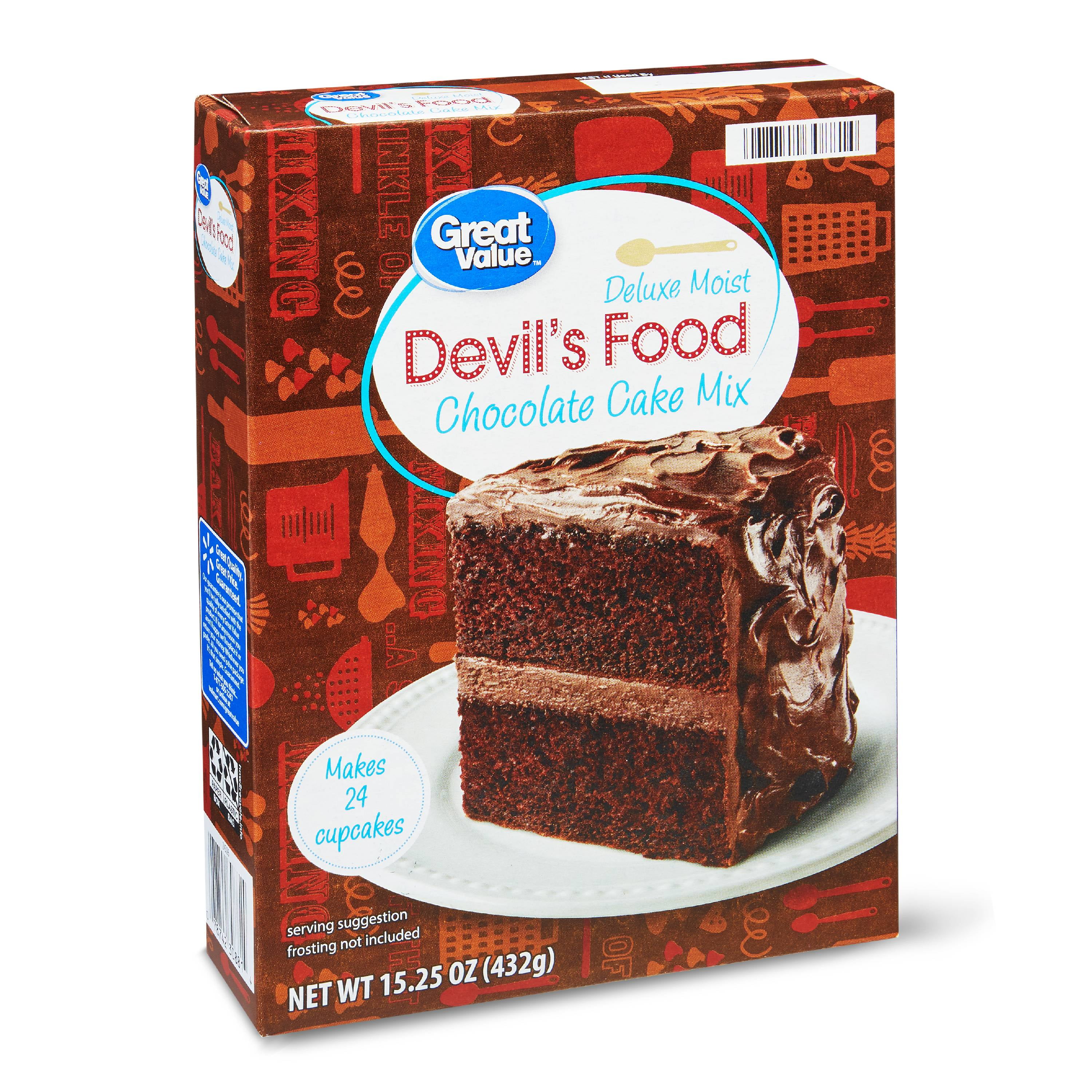 cake mix value chocolate deluxe moist devil oz walmart