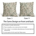 thumbnail image 6 of Sage Green Brown Vintage Floral Pillow Covers 20x20 Inch Set of 2 Chinoiserie Flower Netural Decorative Throw Pillowcases Rustic Farmhouse Accent Outdoor Cushion Cases Decor for Sofa Couch Bed, 6 of 8