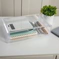 thumbnail image 3 of Martha Stewart Brody Plastic Stackable Office Desktop Organizer Box with Drawer, 12.75" x 7.75", 3 of 10