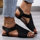 thumbnail image 5 of MKLEKYY Sandalias para Playa para Mujer, Sandalias de Talla Grande, Sandalias de Verano Informales A La Moda de Pu para Exteriores, Zapatos Planos y Versátiles, Sandalias, 5 of 5