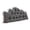 Dark Gray, variant on Ruffle Edge Backrest Pillow Large Bed Support Cushion Tufted Headboard Pillow for Home Relaxation