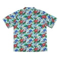 thumbnail image 4 of Sonic the Hedgehog Men's Hawaiian Floral Character Design Button-Up Woven Shirt, 4 of 6