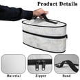 thumbnail image 5 of HELLHERO Marble Pattern Portable Travel Iron Carrier Bag with Handle Travel Steamer Bag Garment Carrying Case, Bag Only, 5 of 6