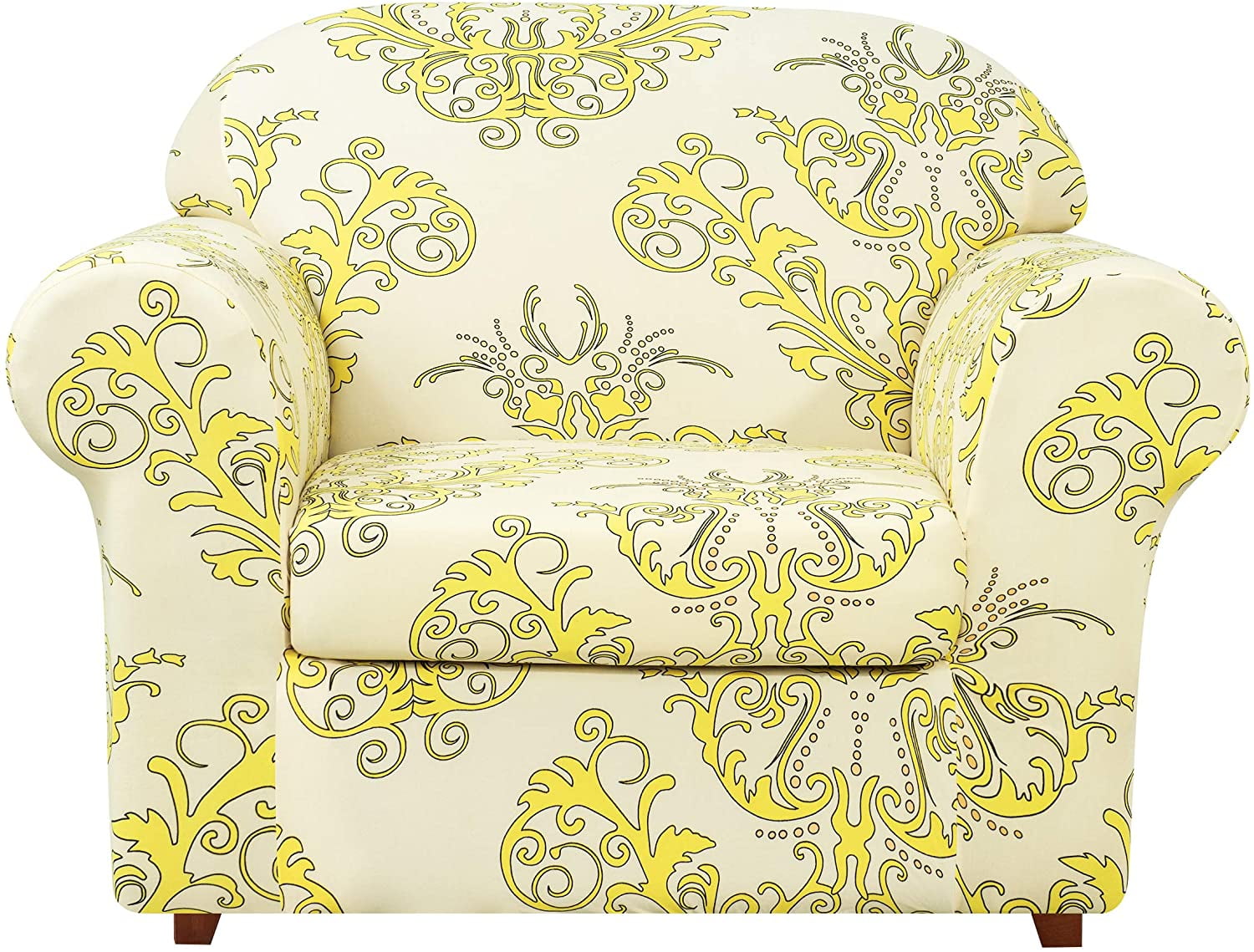 Yellow Armchair Cover / Yellow Armchair In Stylish Living Room Stock