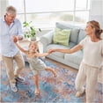 thumbnail image 4 of JERFIT Washable Runner Rug 2.5x10 Feet Non Slip Low Pile, Non Shedding Foldable Area Rugs for Kitchen Hallway Bedroom, Multi Color Polyester Carpet, 4 of 7