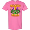 thumbnail image 3 of Inktastic Mardi Gras with Green Masquerade Mask T-Shirt, 3 of 5