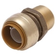 thumbnail image 1 of 3/4 X 3/4" Mip Straight Pipe Connector, Lead-free, Sharkbite, U134LFA, 1 of 1