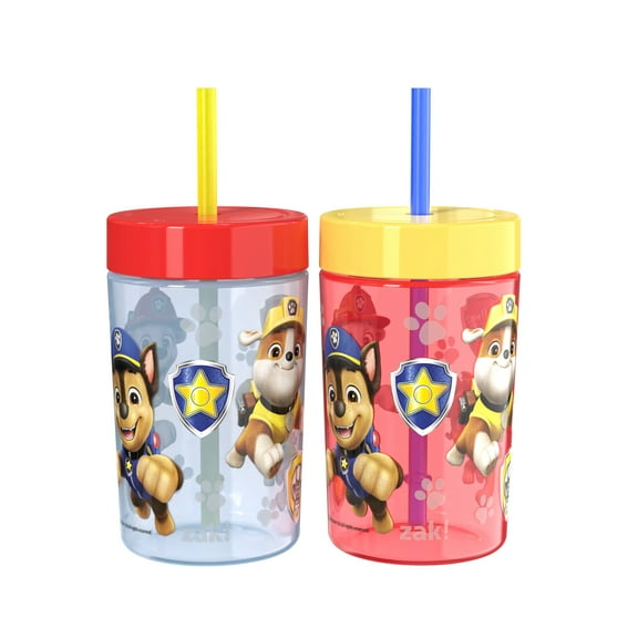 Zak Designs 2-Pack 16oz Kids Tumbler with Straw, Paw Patrol