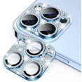 thumbnail image 1 of 2 Pcs Protecteur d'Objectif de Caméra Compatible avec Iphone 14 Pro Max & Iphone 14 Pro, Couverture d'Objectif à Paillettes Diamant, 1 of 5
