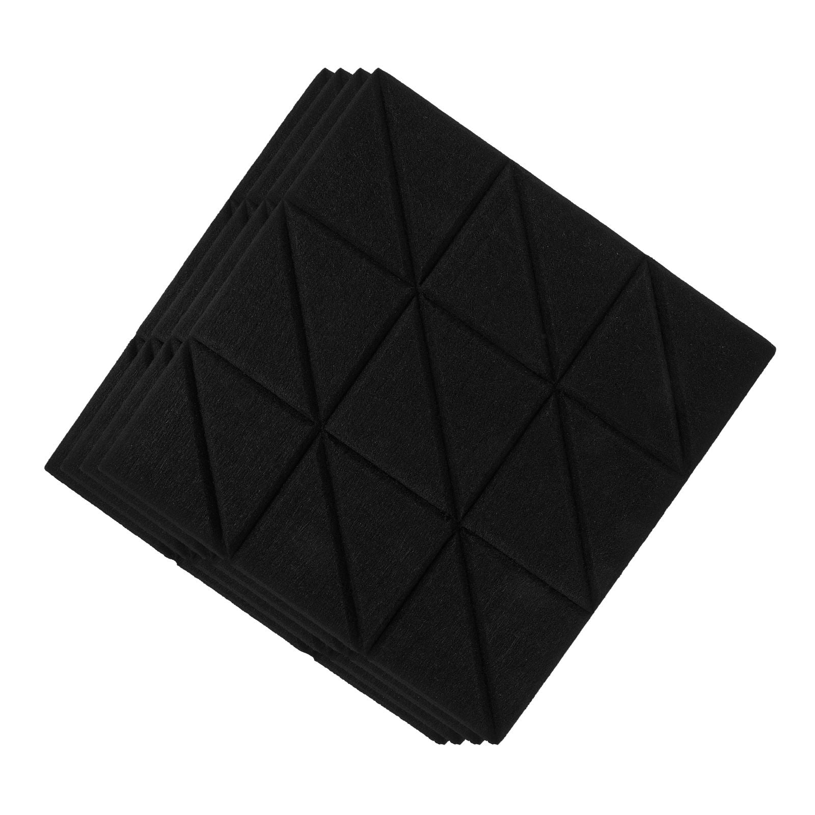 PBPBOX 4Pcs Black Acoustic Sound Proof Panels for Home Studio High Density Fire Resistant Sound Dampening Foam