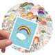 thumbnail image 3 of 100 pegatinas de graffiti de Rainbow Bridge para coche, equipaje, cuaderno, taza de agua, refrigerador, pegatinas impermeables, 3 of 5