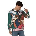 thumbnail image 4 of Gravity Falls Men's Hoodie With Color Drawstrings Sweatshirt Hooded Pullover Print Winter Coat Jacket Small, 4 of 9