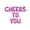 Pink, variant on Cursive Script Letter Balloons - CHEERS TO YOU 16" Inch Alphabet Letters Foil Mylar Balloon Birthday Party Banner (Silver)