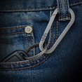 thumbnail image 2 of Lightweight Titanium Alloy Keychain Backpack Hanging Buckle Outdoor Carabiner, 2 of 7