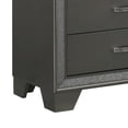 thumbnail image 3 of Tall 5 Drawer Dresser Chest - Modern Gray Bedroom Storage - Rustic Ranch Style, 3 of 5