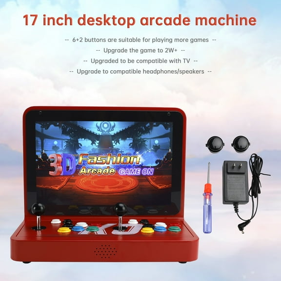 23000 Games in 1 Box Arcade Game Console 17inch HD Screen For PC Projector 4K TV