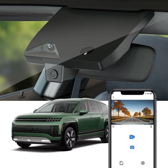 Fitcamx 4K Dash Cam for 2025 2026 Hyundai IONIQ 9 (HD2-GO010), OEM Factory Look, Built-in WiFi & APP, Plug & Play (10Pin or 12 Pin), 64GB Card
